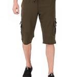 Men's Cargo Capri Shorts with 9 Pockets