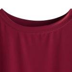 Plain Color Stylish Up and Down Cotton Tshirt for women