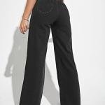 High Rise Cotton Lycra Solid Regular Fit Jeans