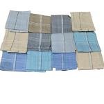 Cotton Premium Collection Handkerchief Hanky Set For Men Easy Wash & Premium Cotton Fabric Light Color Set of 12 pc