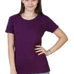 Women's Cotton Plain Round Neck Half Sleeve T-Shirt