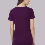 Women's Cotton Plain Round Neck Half Sleeve T-Shirt