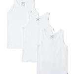 Boy's Super Combed Cotton Round Neck Sleeveless Regular Fit Vest (Pack of 3)